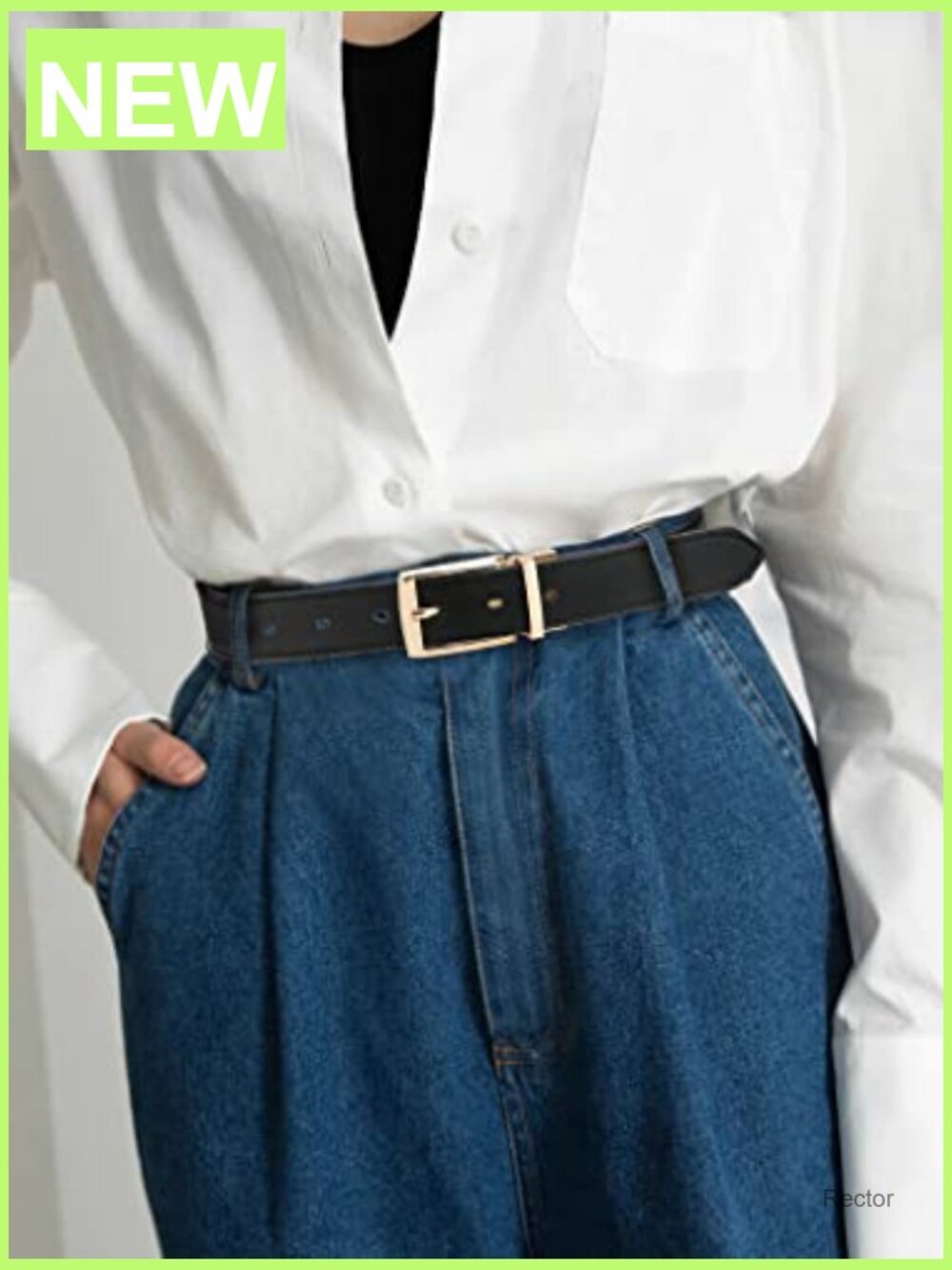 Reversible Leather Belt for Women - 2-in-1 Versatile Style - Picture 4 of 6